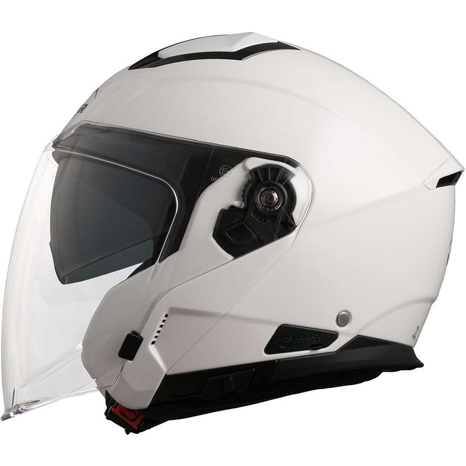Motorcycle Helmet Jet Vemar FENG Double Visor White