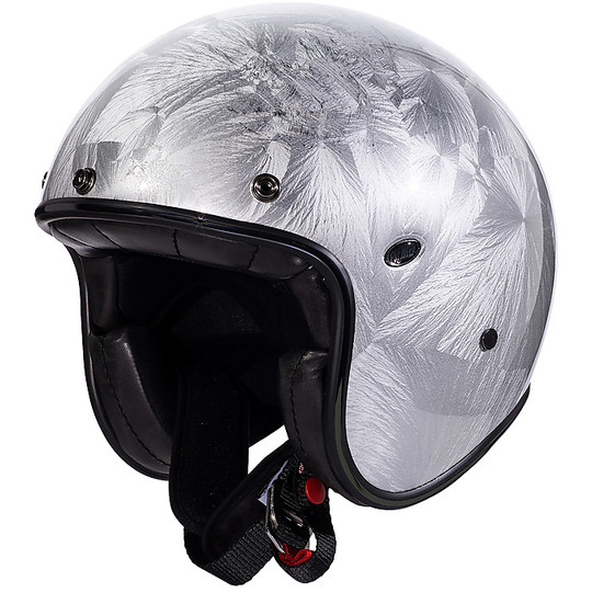 Motorcycle Helmet Jet Vintage in Premier Fiber LE PETIT CLASSIC EVO DR White
