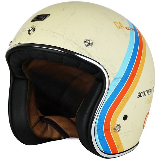 Motorcycle Helmet Jet Vintage Origin Pacific Prime