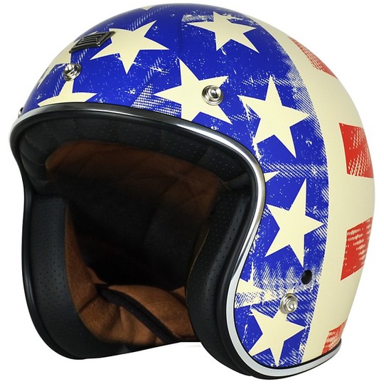 Motorcycle Helmet Jet Vintage Origin Prime Old Glory