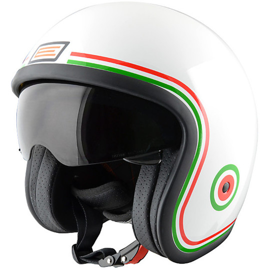 Motorcycle Helmet Jet Vintage Sprint Source Miss Italy with visor Interior