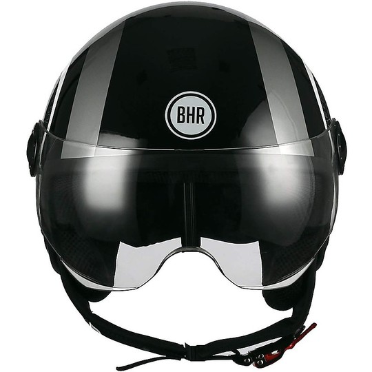 Motorcycle Helmet Jet Visor BHR 801 Cool Line D Black