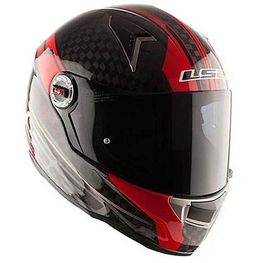 Motorcycle Helmet LS2 FF396 CR1 Full Carbon Trix Big Red
