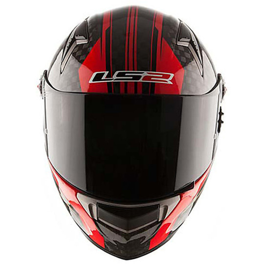 Motorcycle Helmet LS2 FF396 CR1 Full Carbon Trix Big Red