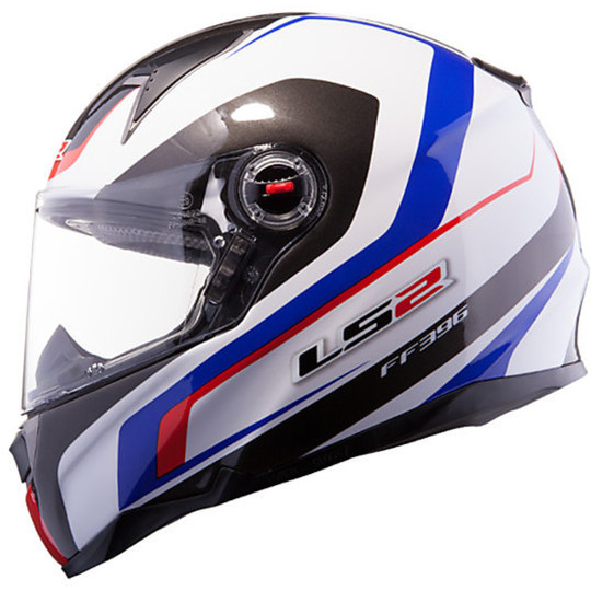 Motorcycle Helmet LS2 FF396 FT2 Full Force R White BluTitanio Double Visor