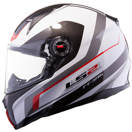 Motorcycle Helmet LS2 FF396 FT2 Full Force R White Red Dual Visor