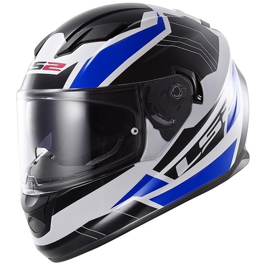 Motorcycle Helmet LS2 Integral Stream Omega Black / White / Blue