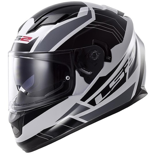 Motorcycle Helmet LS2 Integral Stream Omega White / Black / Titanium