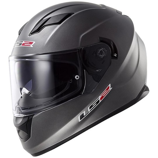 Motorcycle Helmet LS2 Integral Stream Solid Titanium Matte