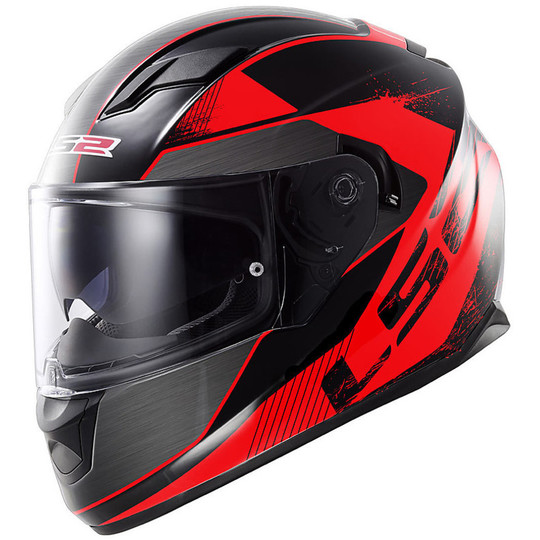 Motorcycle Helmet LS2 Integral Stream Stinger Black / Red
