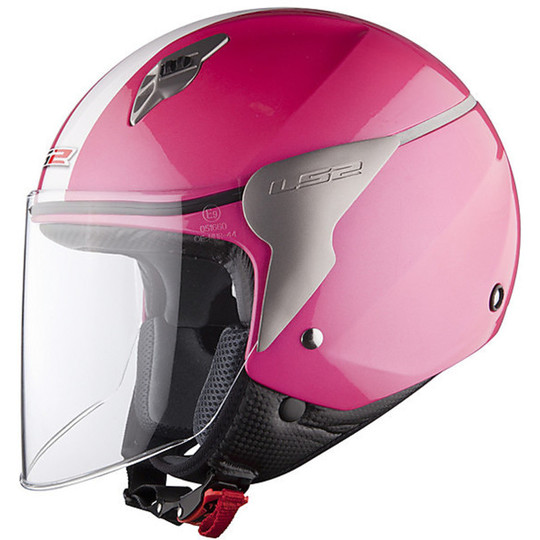 Motorcycle Helmet LS2 OF559 jet Blink Dark Pink