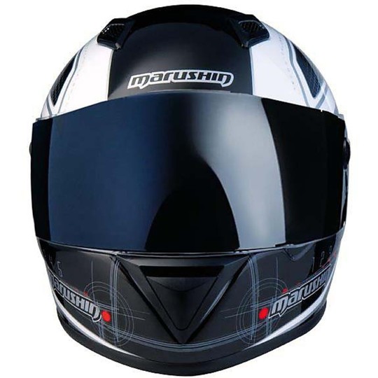 Motorcycle Helmet Marushin Full 778Nx Biomech Black-White
