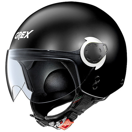 Motorcycle Helmet Mini-Jet Grex G3.1e Couplè 012 Matt Black White