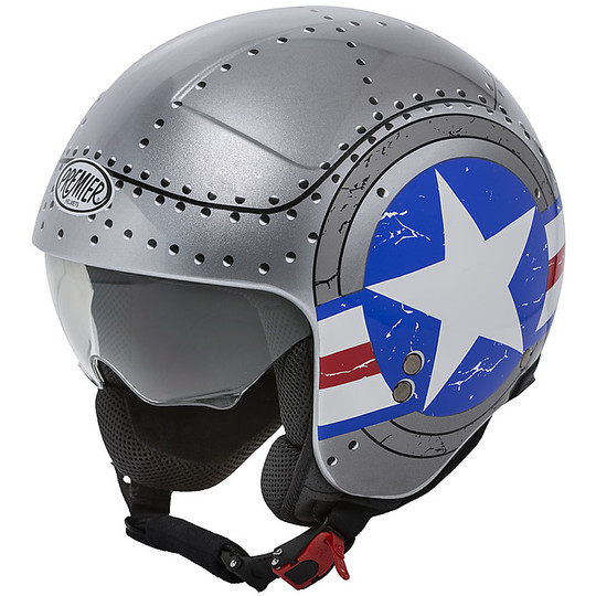 Motorcycle Helmet Mini Jet Premier ROCKER US Army Gray