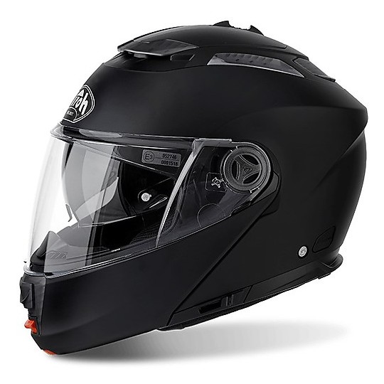 Motorcycle Helmet Modular Airoh Phantom SP / J Pinlock With Color Matt Black 