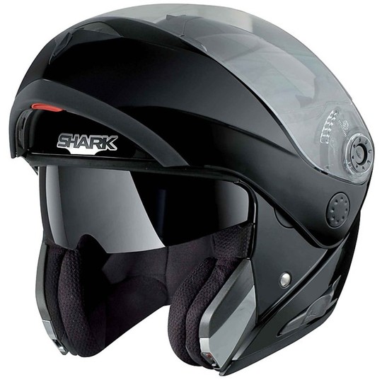 Motorcycle helmet Modular be opened Shark Double Visor OPENLINE Silver