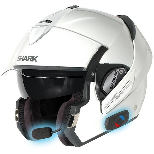 Motorcycle helmet Modular be opened Shark EVOLINE 3 Silver New
