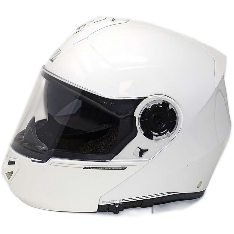 Motorcycle helmet Modular CGM 504A DUBAI Double Metallic White
