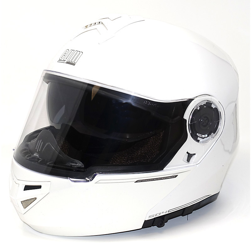 Motorcycle helmet Modular CGM 504A DUBAI Double Metallic White For Sale Online - Outletmoto.eu