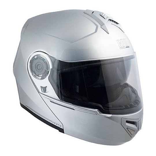 Motorcycle helmet Modular CGM 504A DUBAI Double Silver Metallic