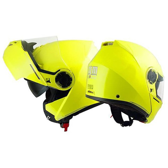 Motorcycle helmet Modular CGM 504A DUBAI Double visor Fluorescent