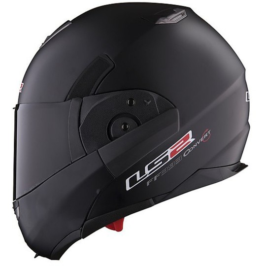 Motorcycle Helmet Modular Ls2 393.1 Convert Tipper Double Visor Matte Black