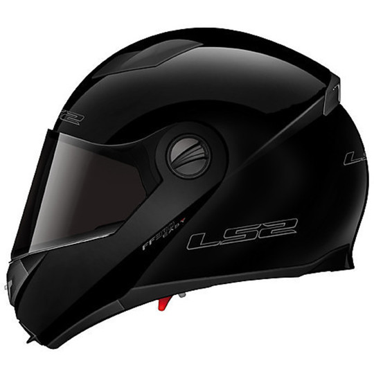 Motorcycle Helmet Modular Openable Ls2 FF370 Easy Gloss Black Dual Visor