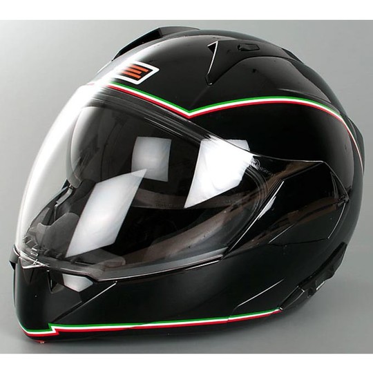 Motorcycle Helmet Modular Origin Riviera Double Visor Black Tricolor