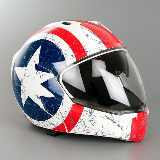 Motorcycle Helmet Modular Origin Riviera Double Visor Rebel Star