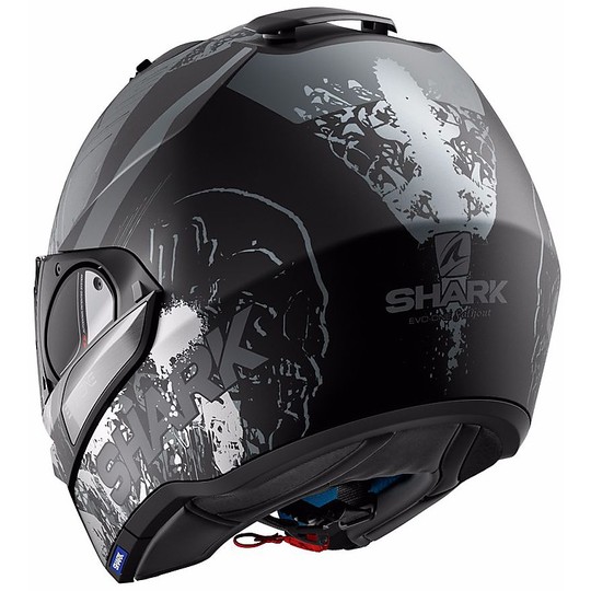 Motorcycle Helmet Modular Shark be opened Evo-One FALHOUT Mat Black Anthracite
