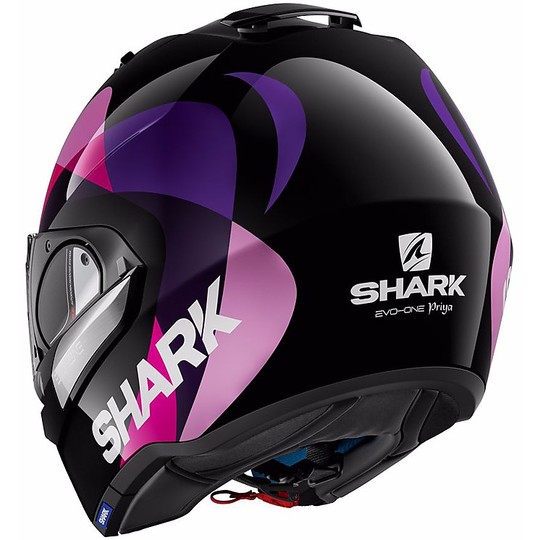Motorcycle Helmet Modular Shark be opened Evo-One PRIYA Black Fuchsia