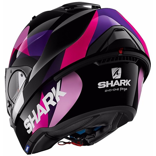 Motorcycle Helmet Modular Shark be opened Evo-One PRIYA Black Fuchsia