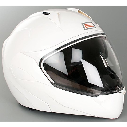 Motorcycle Helmet Modular Source Riviera Dual Visor Gloss White