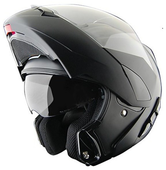 Motorcycle Helmet Modular Source Riviera Dual Visor Matte Black For