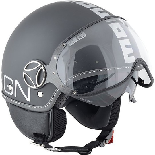 Motorcycle Helmet Momo Design Fighter Jet plus 2013 Double visor matte black white writing