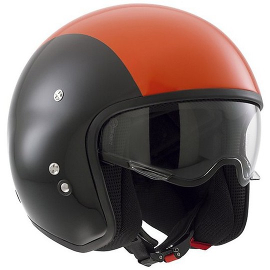 Motorcycle Helmet Multi Jet Diesel Hallo-Jack Black-Orange