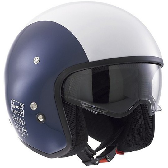 Motorcycle Helmet Multi Jet Diesel Hallo-Jack S ky-78 Mica Blue-White