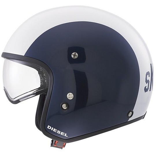 Motorcycle Helmet Multi Jet Diesel Hi-Jack S ky-78 Mica Blue-White