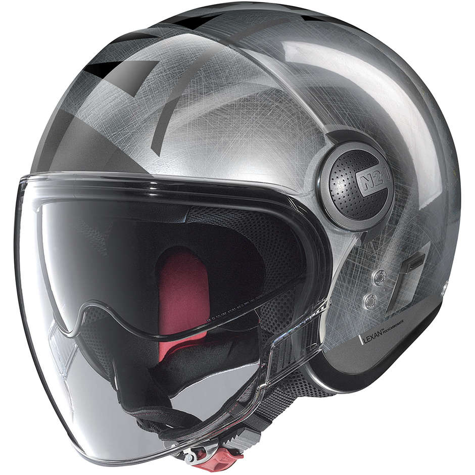 Motorcycle Helmet Nolan N21 Visor AVANT-GARDE 081 Scratched Chrome
