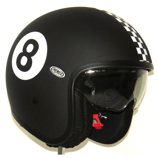 Motorcycle helmet premier jet vintage fiber with integrated visor Ck Eigth 9