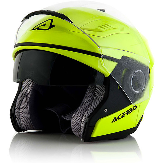 Motorcycle Helmet Separates Acerbis Stratos 2.0 Double approval Fluorescent Yellow