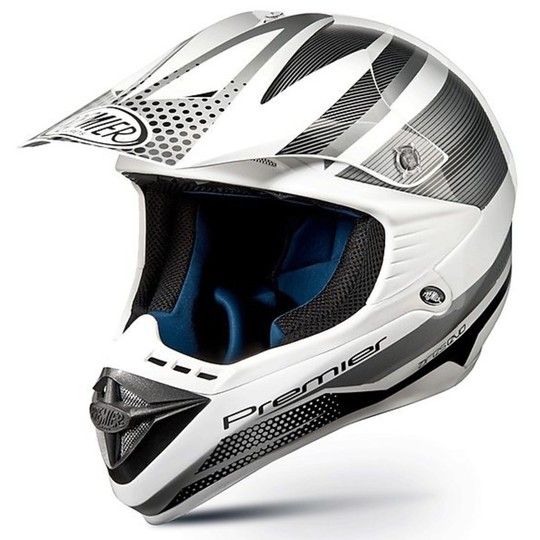 Motorcycle Helmet Silver Cross Premier Ares Ages