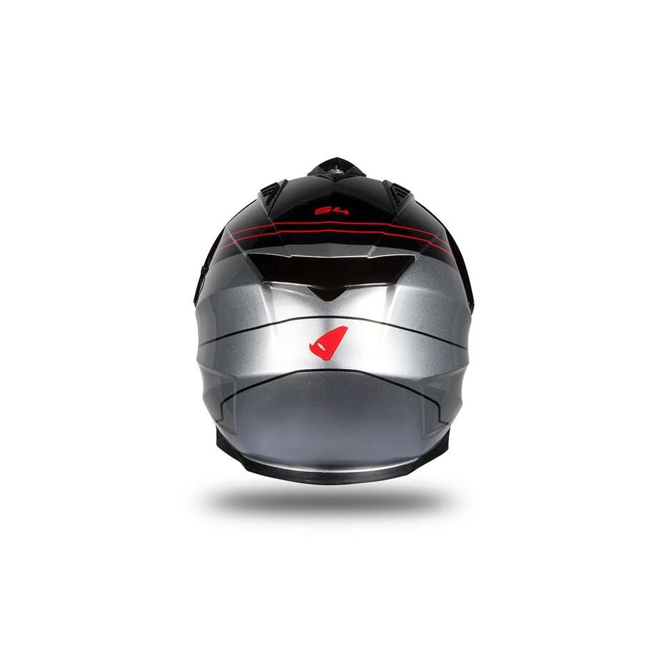 Motorcycle Helmet Tourer / Crossover Ufo ARIES Black Gray Glossy