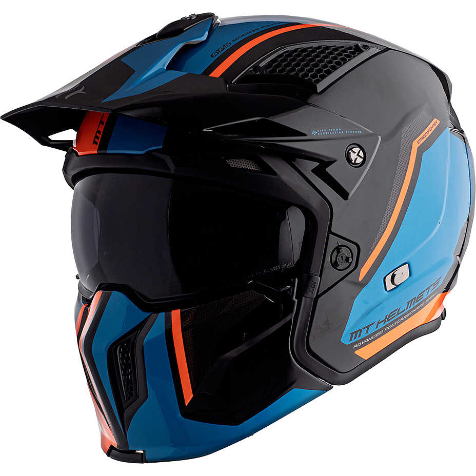 MT Motorcycle Helmet Streetfighter Full Face Modular Motorbike Helmet Dual  Visor