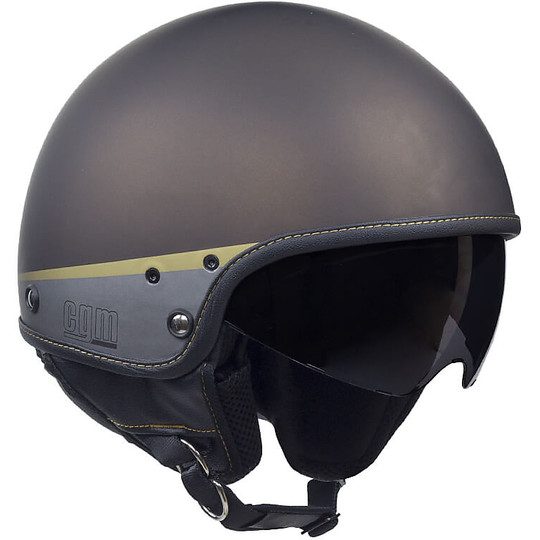 Motorcycle Helmet Vintage Jet CGM 105G GRANADA Matt Brown