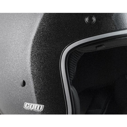 Motorcycle Helmet Vintage Jet Custom Cgm 170 Y DIAMOND Fiber Gloss Black