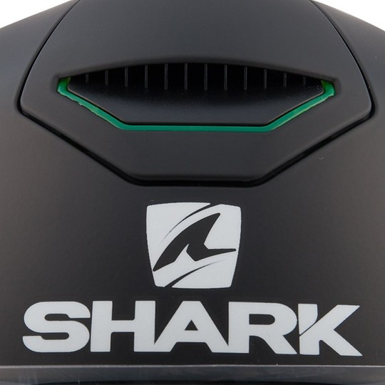 Motorcycle Helmet With Integral LED Shark Skwal BLANK Matt Black