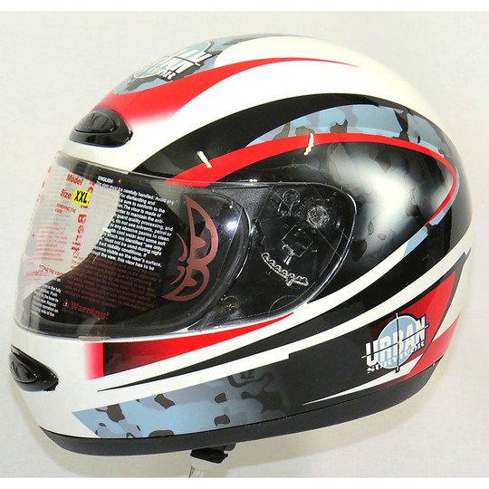 Motorcycle helmet with visor berik Integral Urban Black gray