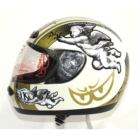 Motorcycle helmet with visor Integral berik Cen4 Century white