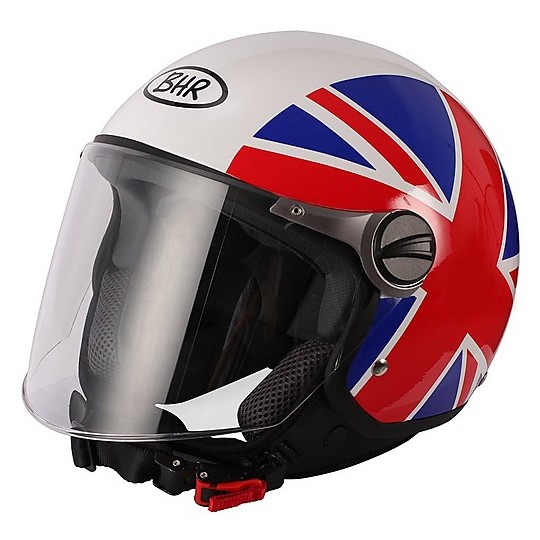 Motorcycle helmet with visor Jer Long BHR 710 Coloring Flag Inglese